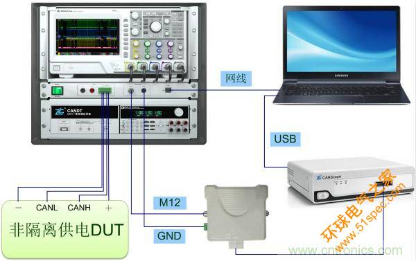 CAN一致性测试隔离和非隔离供电的电路区别