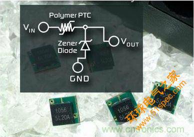 PolyZen器件能够保护汽车周边设备的输入电源、直流电源以及输出功率调节电路