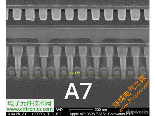 iPhone 5S芯片级拆解，显微镜下的A7处理器揭秘