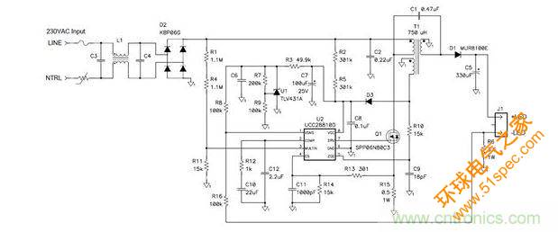 PFC-SEPIC转换器可使用传统PFC升压控制器控制