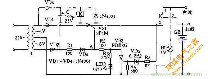 款6V千里眼充電器電路設計