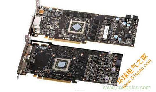 “當(dāng)年”的Radeon HD 5870（上）和Radeon HD 4890（下）PCB