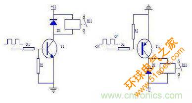 晶体管驱动继电器