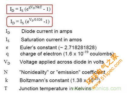 二极管电流公式