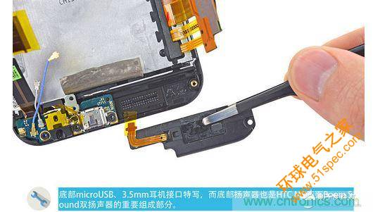 HTC One M9的内部模板拆解