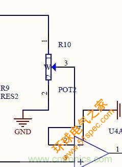 在电路中滑动阻值时，电位器的电压会发生什么变化？