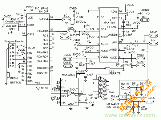 MAX1169 ADC與PIC微控制器的接口