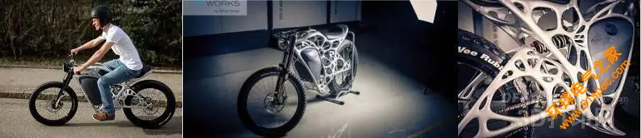 世界首例3D打印摩托車