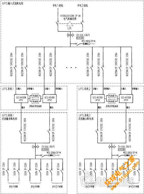 台达NT100K完全独立的双总线供电系统图