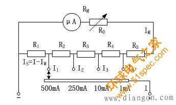 万用表使用技巧之直流电流电压测量测量电路的工作原理