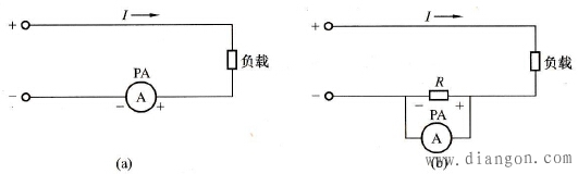直流电流表常用接线线路