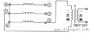 碰擦火花法判断三相异步电动机定子绕组头、尾方法