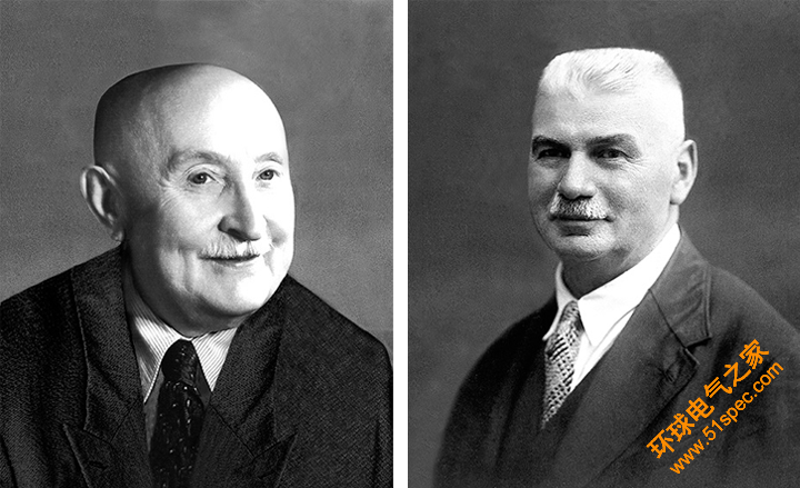 Lorenz Naimer (right), founder and financier, and his partner Franz Kraus