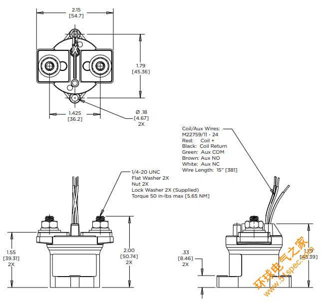 TE Co<em></em>nnectivity / Kilovac K250高压直流接触器